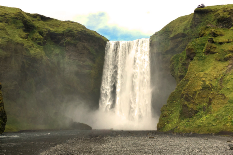 Scenic Waterfall Skógafoss