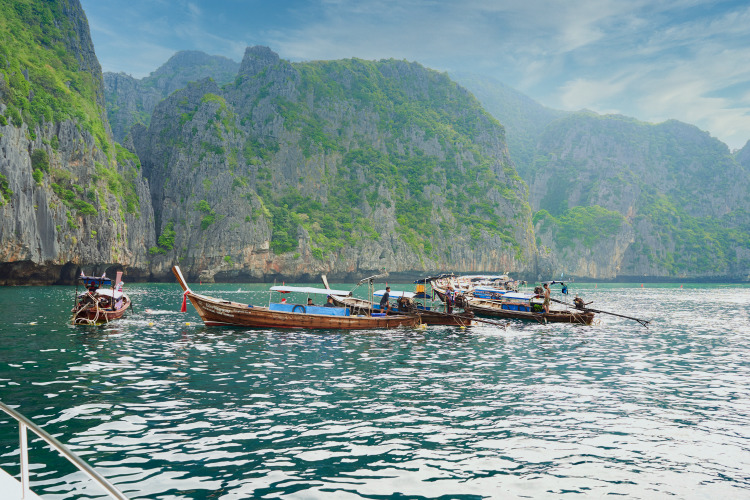 Magical Maya Bay from the Movie “The Beach” Magical Maya Bay from the Movie “The Beach”
