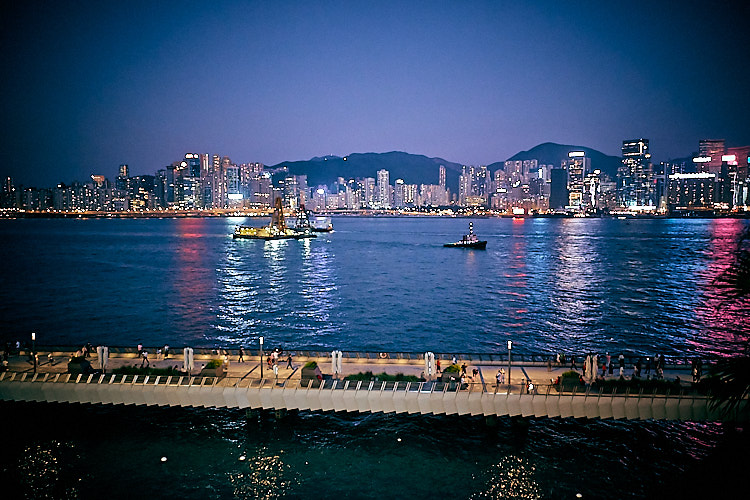 Intercontinental Hong Kong View over Victorias harbour at Intercontinental Hong Kong
