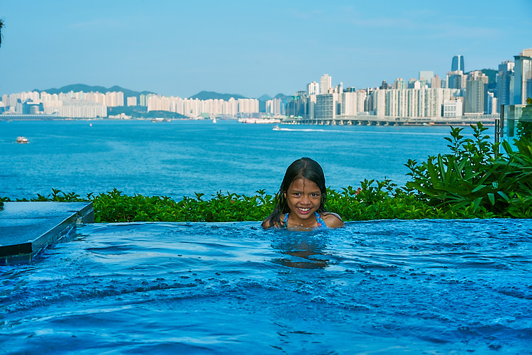 Intercontinental Hong Kong Swimming pool at Intercontinental Hong Kong